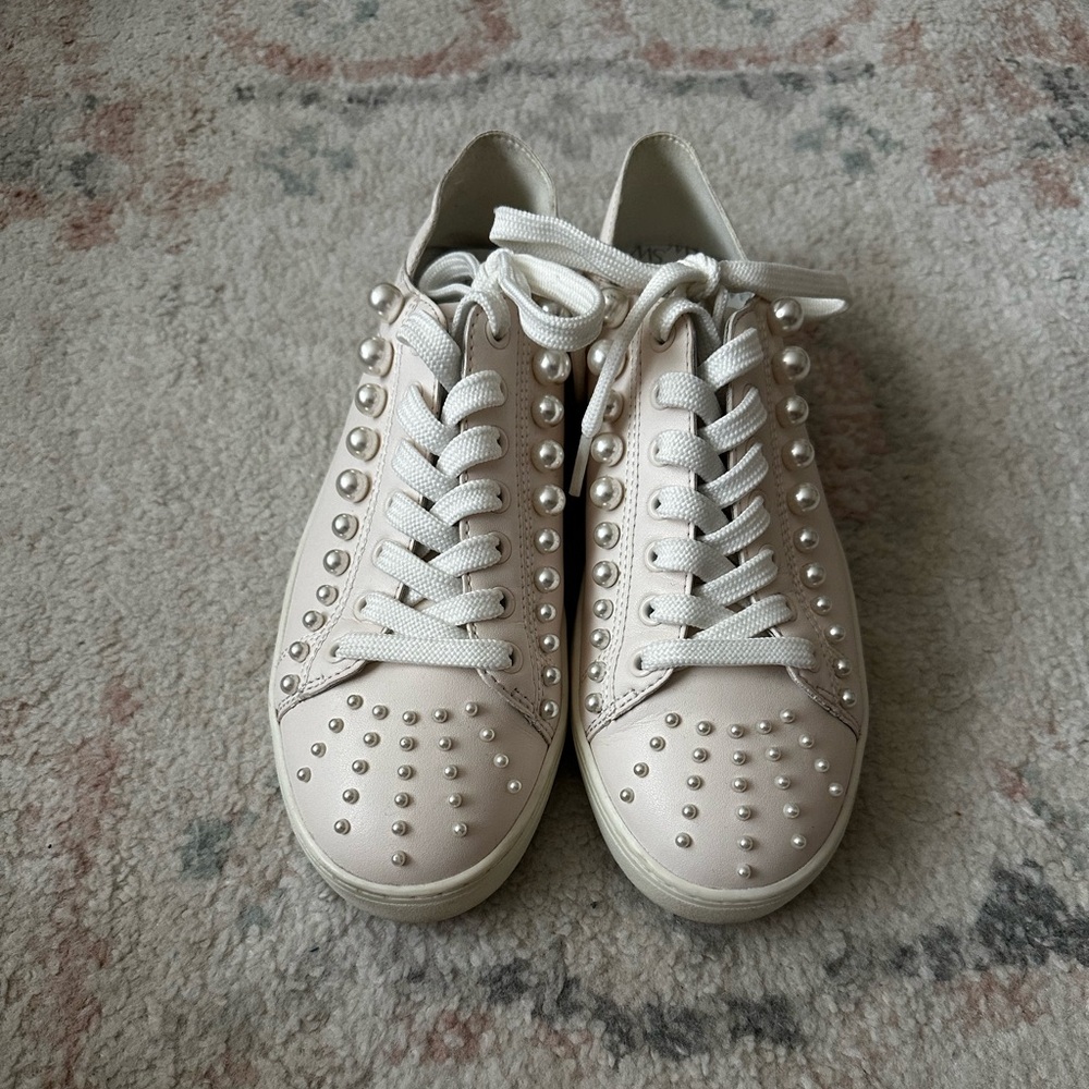 Stuart Weitzman Light Pink Pearl Sneakers